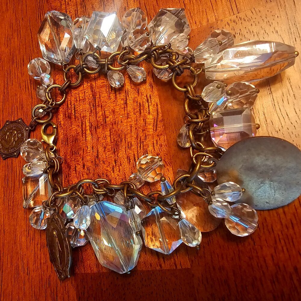Bronze Religious Charm Bracelet